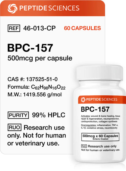 BPC-157 500mcg capsules